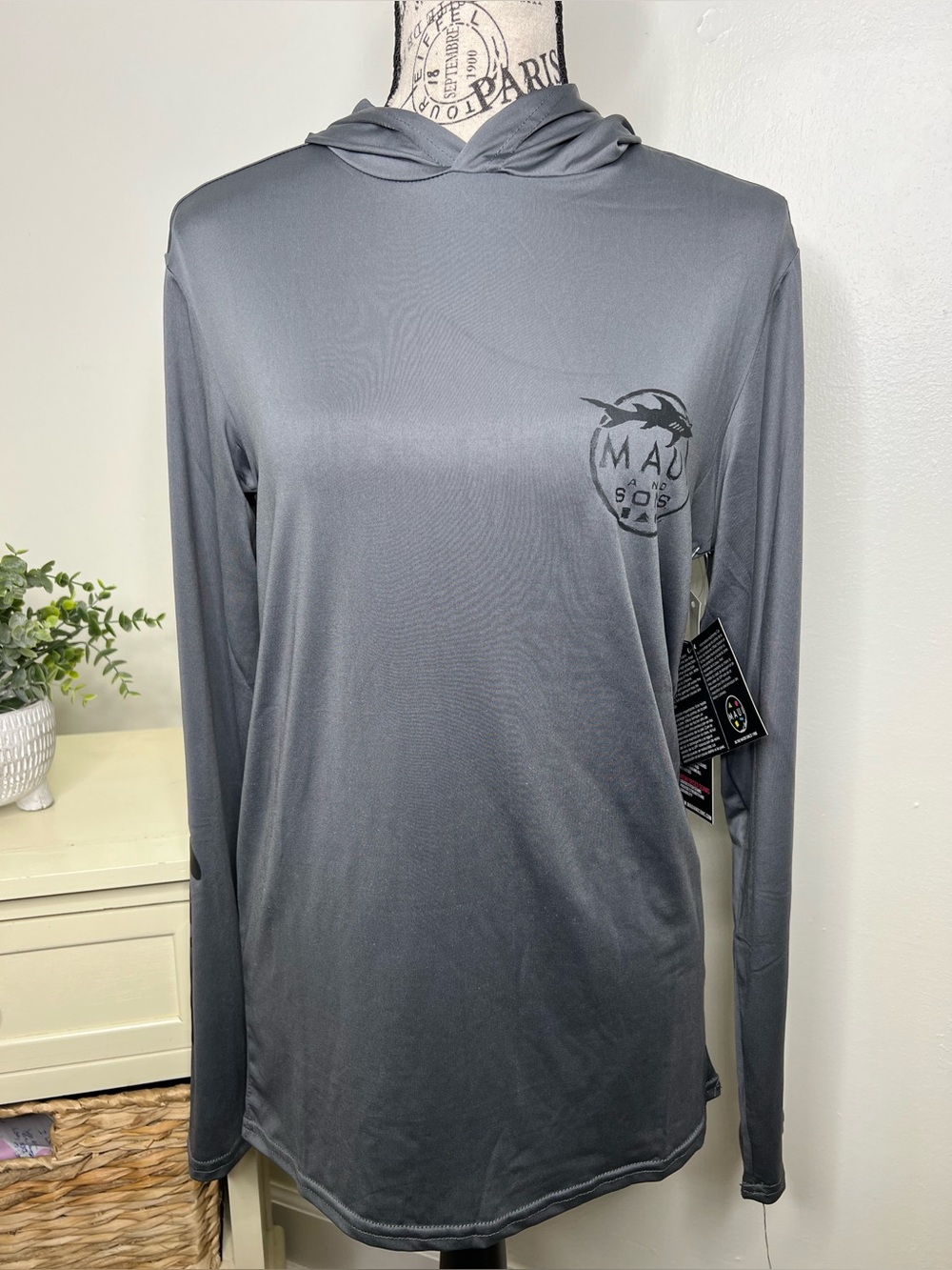 Brand New-Maui and Sons Surf Co Unisex Hooded Sun Shirts